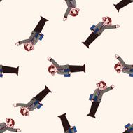Office workers cartoon sticker icon N18