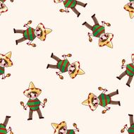 Mexican cartoon sticker icon