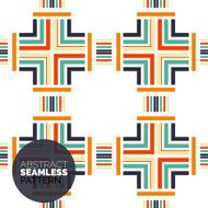 Vector colorful seamless geometric pattern Modern stylish abstract texture N83