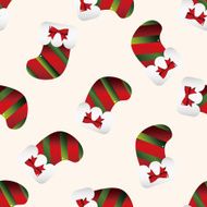 Christmas stocking cartoon sticker icon