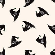 witch hat cartoon sticker icon
