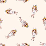 nurse cartoon sticker icon N6