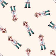 people theme doctor cartoon sticker icon N9