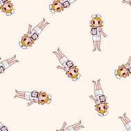 nurse cartoon sticker icon N9
