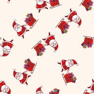 santa claus cartoon sticker icon