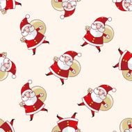 santa claus cartoon sticker icon N3