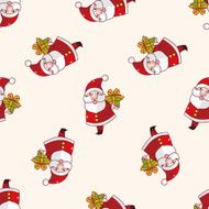 santa claus cartoon sticker icon N6