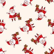 santa claus cartoon sticker icon N9