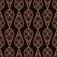 Seamless antique deco lace pattern ornament