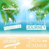 Summer Sunny Natural Background Vector Illustration N7