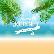 Summer Sunny Natural Background Vector Illustration N9