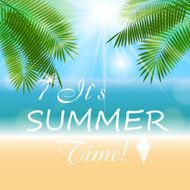 Summer Sunny Natural Background Vector Illustration N10