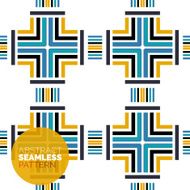 Vector colorful seamless geometric pattern Modern stylish abstract texture N88