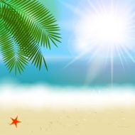 Summer Sunny Natural Background Vector Illustration N11
