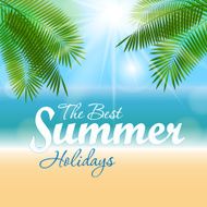 Summer Sunny Natural Background Vector Illustration N15