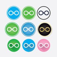 Vector infinitely logo design