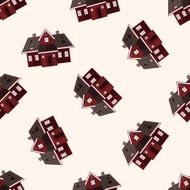 Building house cartoon sticker icon N10