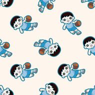 basketball player cartoon sticker icon N8