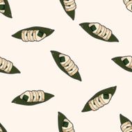 Japanese food sushi cartoon sticker icon N5