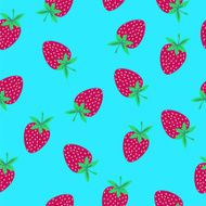 Strawberries seamless pattern N3