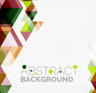 Abstract geometric background Modern overlapping triangles N487