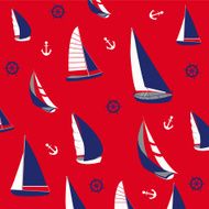 Seamless pattern with nautical elements N11