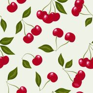 Seamless pattern with cherries N3