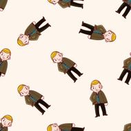 mafia cartoon seamless pattern background N3