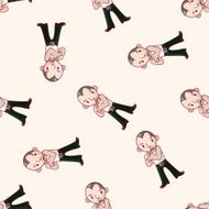 mafia cartoon seamless pattern background N4