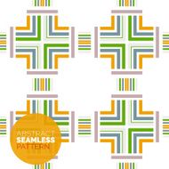 Vector colorful seamless geometric pattern Modern stylish abstract texture N121