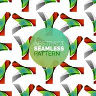 Vector colorful seamless geometric pattern Modern stylish abstract texture N124