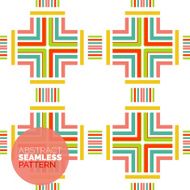 Vector colorful seamless geometric pattern Modern stylish abstract texture N134