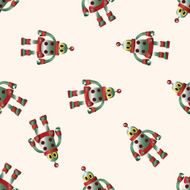 robot cartoon seamless pattern background N6
