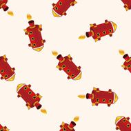spaceship cartoon seamless pattern background N3
