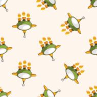 spaceship cartoon seamless pattern background N5