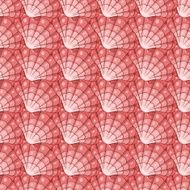 Pink cockleshells seamless pattern