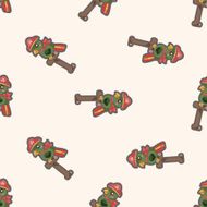 pirate parrot cartoon seamless pattern background