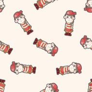 pirate cartoon seamless pattern background N4