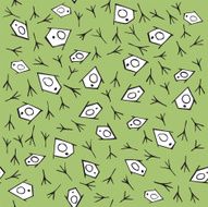 Seamless pattern and texture with bird cage prints N2