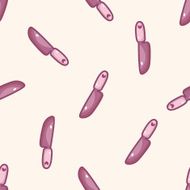 kitchenware knife cartoon seamless pattern background