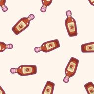 kitchenware sauce bottle cartoon seamless pattern background