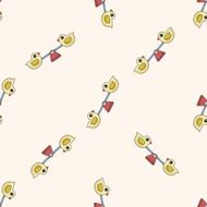 Amusement park facilities cartoon seamless pattern background N2