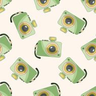 camera cartoon seamless pattern background N3