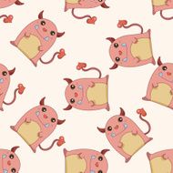 animal cartoon seamless pattern background