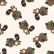animal cartoon seamless pattern background N3