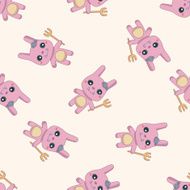 animal cartoon seamless pattern background N4
