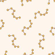 Space star cartoon seamless pattern background N2