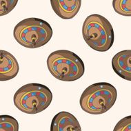 casino roulette cartoon seamless pattern background