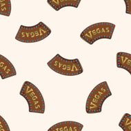 casino sign cartoon seamless pattern background