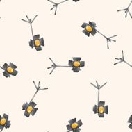 camera light stand cartoon seamless pattern background N2